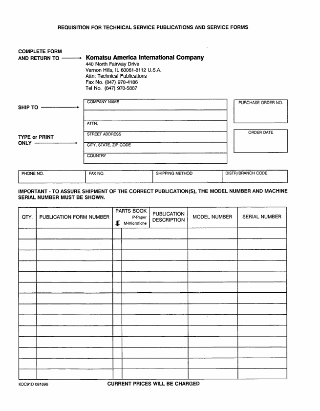 KOMATSU WA600-1L Operation and Maintenance Manual PDF