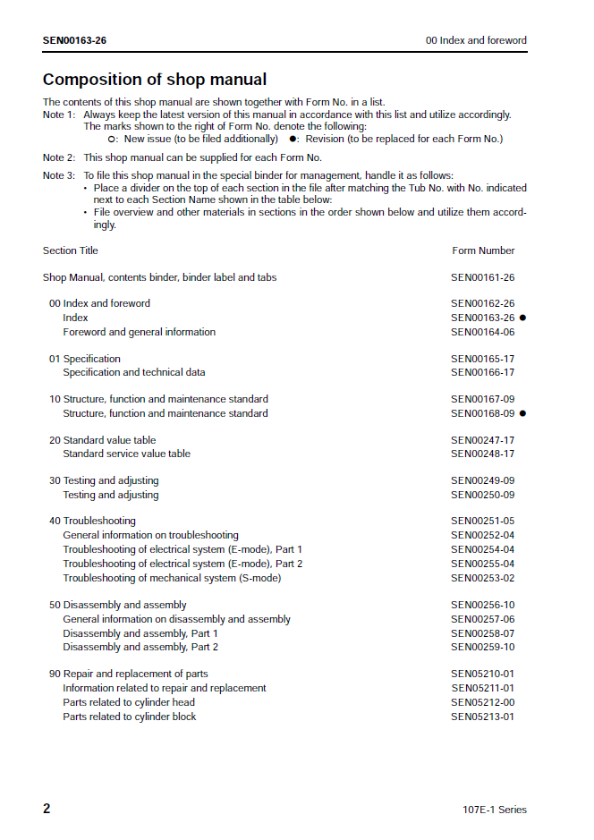 Komatsu 107E-1 Engine Service Repair Manual SEN00161-26
