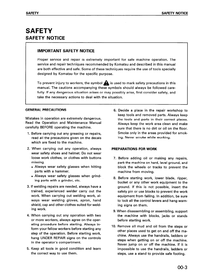 Komatsu 108 Series Engine Overhaul Manual SEBD62210103