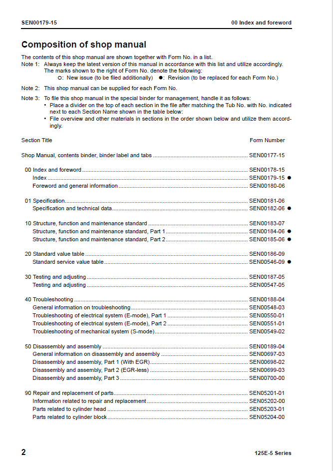 Komatsu 125E-5 Engine Service Repair Manual SEN00177-15