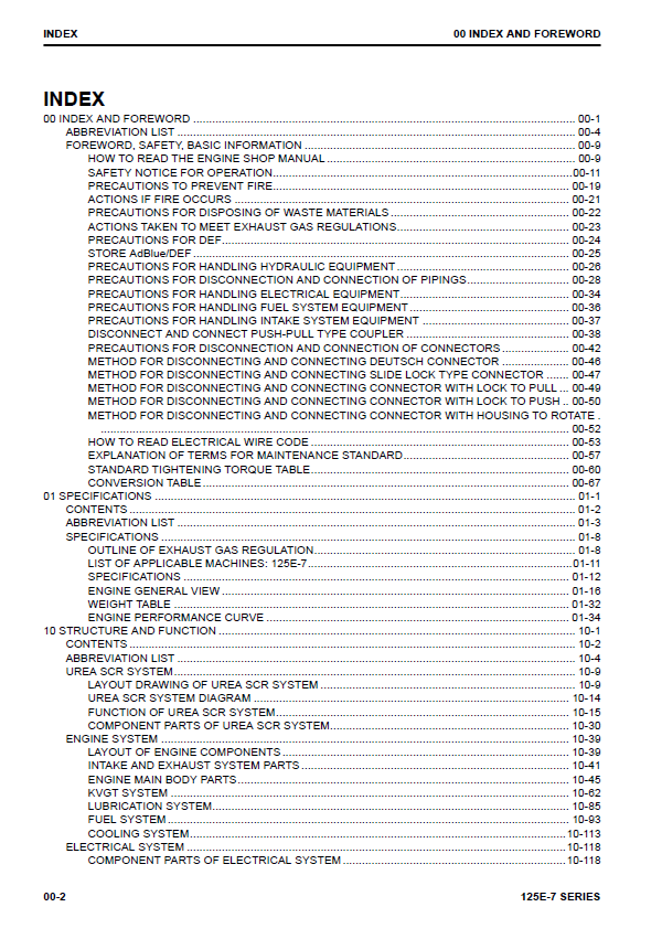 Komatsu 125E-7 Series Engine Service Manual SEN06495-06