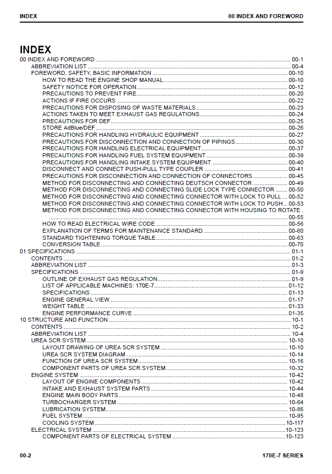 Komatsu 170E-7 Series Engine Service Manual SEN06580-04