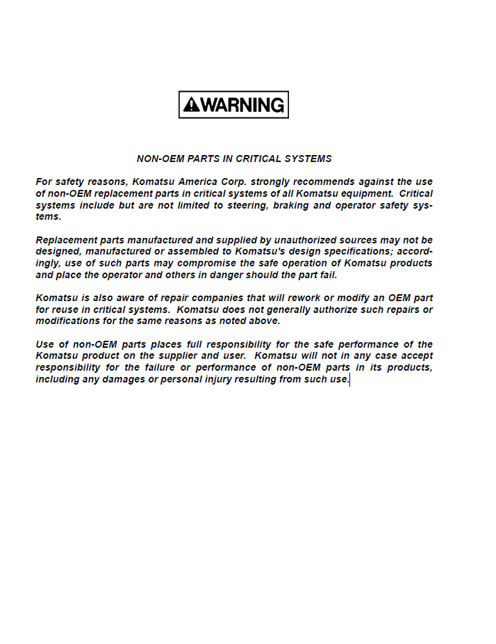 Komatsu 330M Dump Truck Repair Manual - DG666 PDF