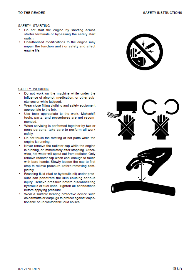 Komatsu 67E-1 Diesel Engine Service Manual PDF – SEBM038300