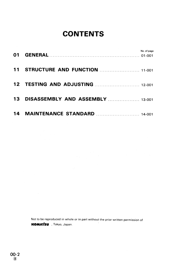 Komatsu 6D105 Series Engine Repair Manual SEBE61360109