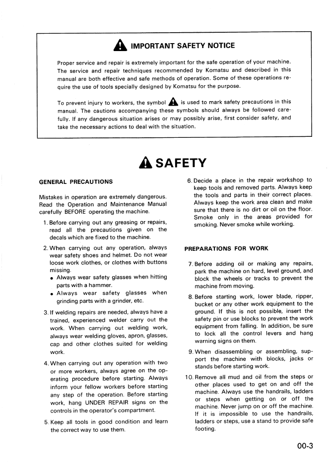 Komatsu 75-2 and 84-2 Series Engine Service Manual SEBM002400