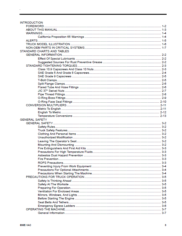 Komatsu 830E-1AC Dump Truck Maintenance Manual CEAM024404 PDF