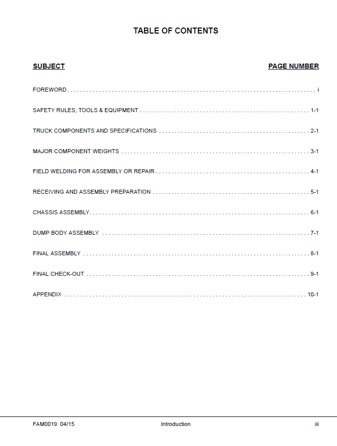 Komatsu 830E-1AC Mining Truck Assembly Manual CEAW00800 PDF
