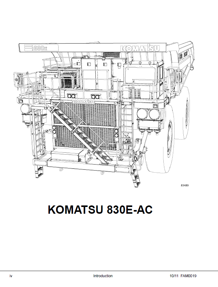Komatsu 830E-1AC Mining Truck Field Assembly Manual CEAW006802
