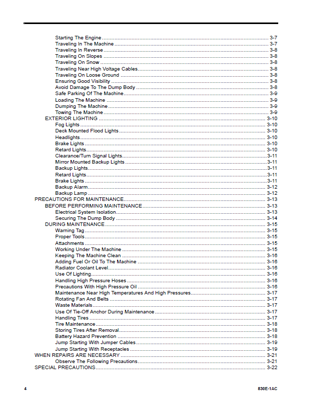 Komatsu 830E-1AC Operation Manual CEAM029402 PDF