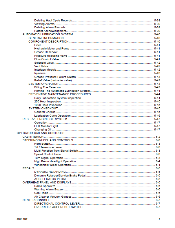 Komatsu 860E-1KT Dump Truck Service Manual CEAM026004 PDF