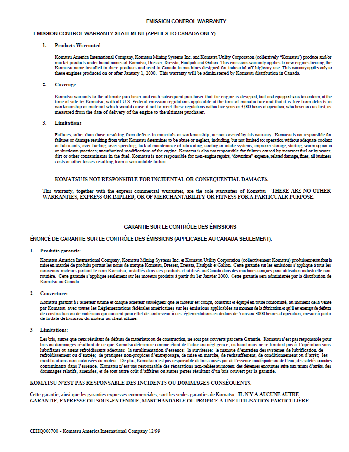 Komatsu 930E-2 Mining Dump Truck Maintenance Manual (CEAD011600 PDF)