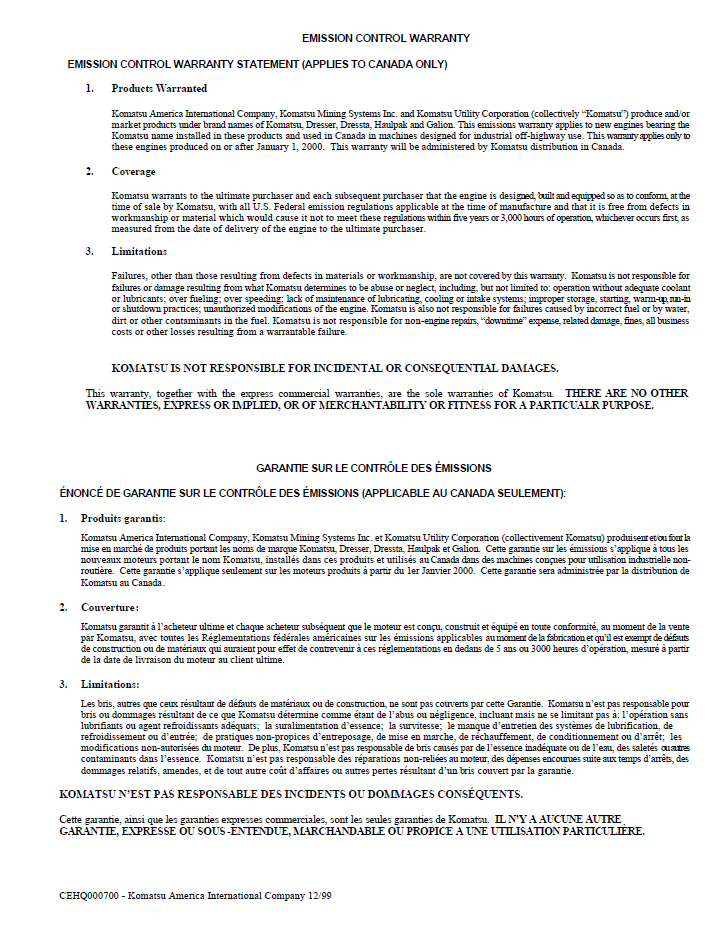 Komatsu 930E-2 O&M Service Manual CEAD006600 PDF