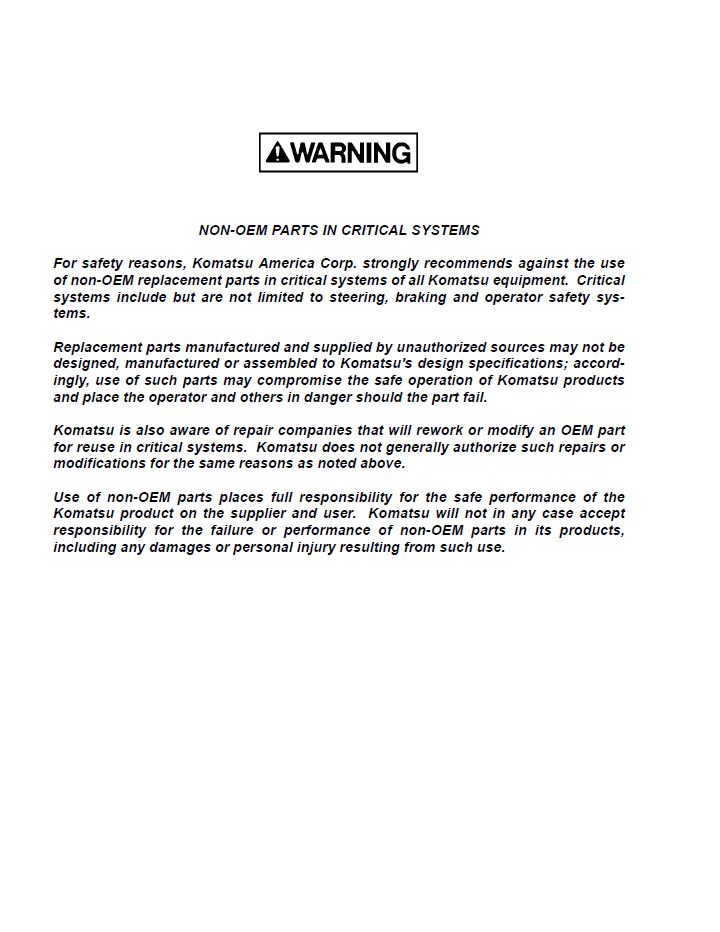 Komatsu 930E-3S Mining Dump Truck Maintenance Manual (CEAD016000 PDF)