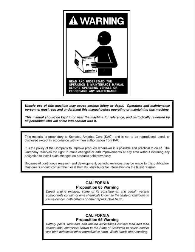 Komatsu 930E-3 Dump Truck Service & Maintenance Manual 
