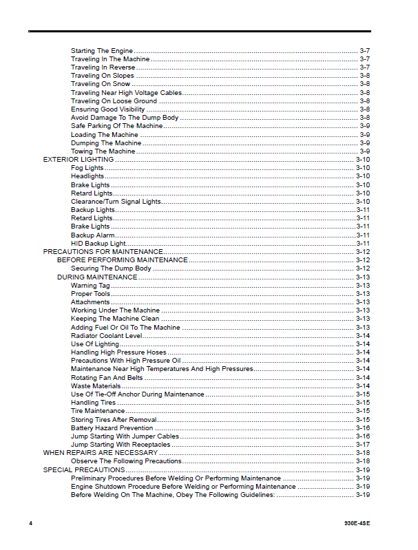 Komatsu 930E-4SE Dump Truck Manual CEAM030501 PDF