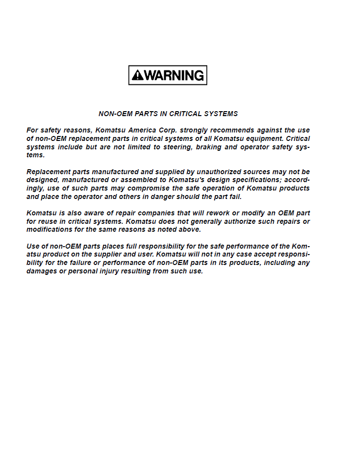 Komatsu 930E-4SE Electric Dump Truck Workshop Service Manual (CEBM020804)