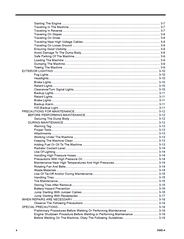 Komatsu 930E-4 Dump Truck Manual CEAM029601 PDF