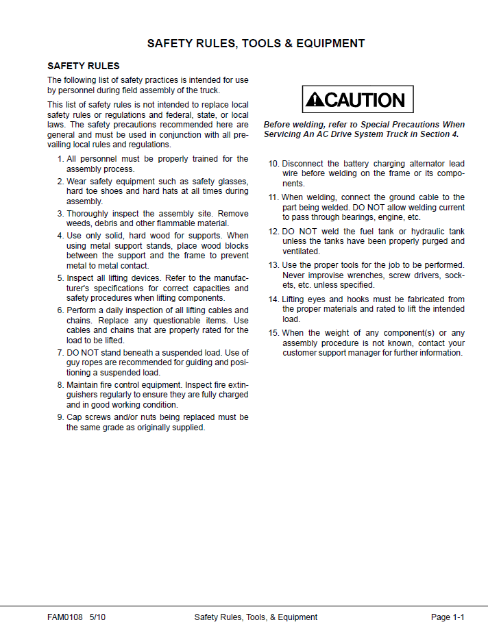 Komatsu 930E-4 Mining Truck Field Assembly Manual CEAW006103