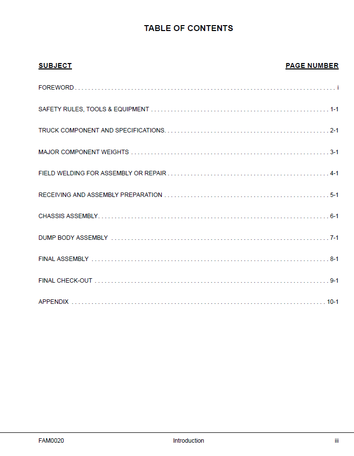 Komatsu 960E-1K Mining Truck Field Assembly Manual CEAW006500