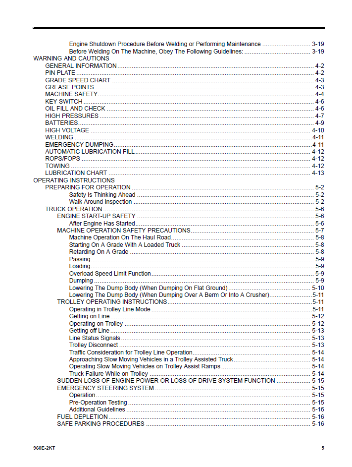 Komatsu 960E-2KT Maintenance Manual CEAM030600 PDF