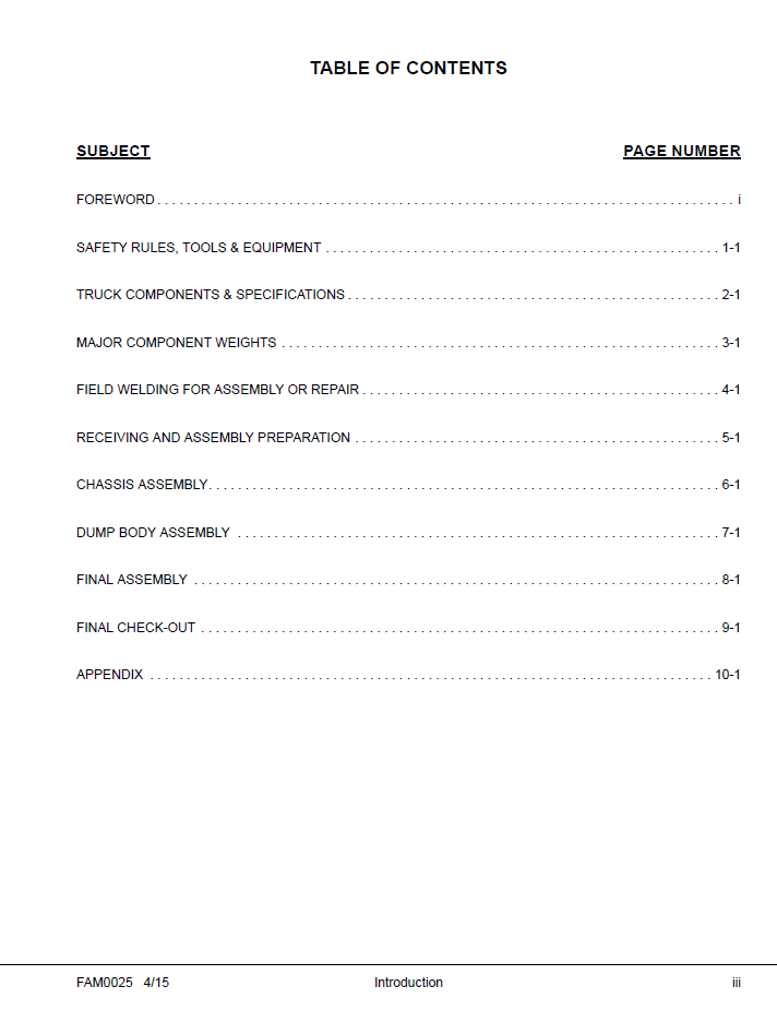 Komatsu 960E-2KT Mining Truck Field Assembly Manual CEAW006510