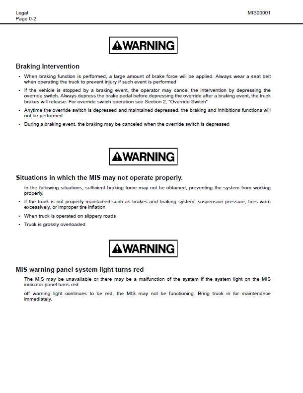 Komatsu 960E Machine Intervention System Guide CEAM031801 PDF
