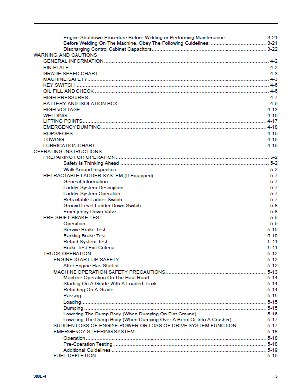 Komatsu 980E-4 Dump Truck Maintenance Manual CEAM032500 PDF
