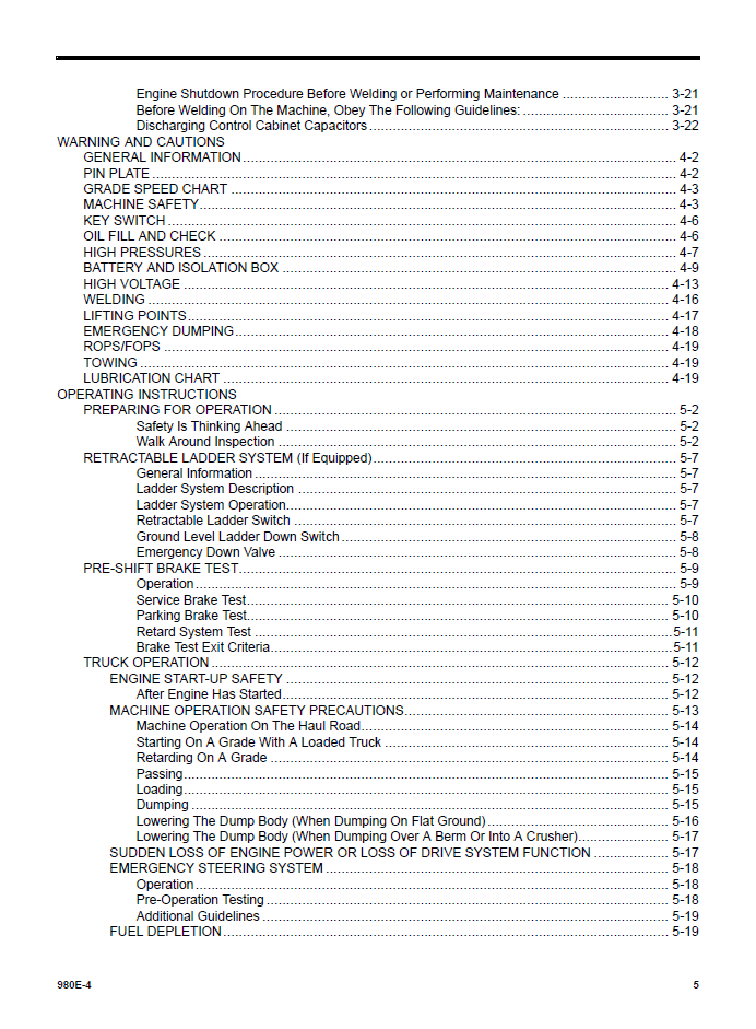 Komatsu 980E-4 Maintenance Manual CEAM030103 PDF