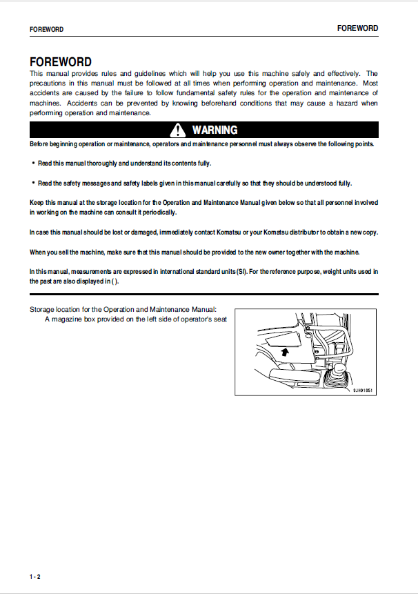 Komatsu CD110R-2 Operation & Maintenance Manual – PDF Download