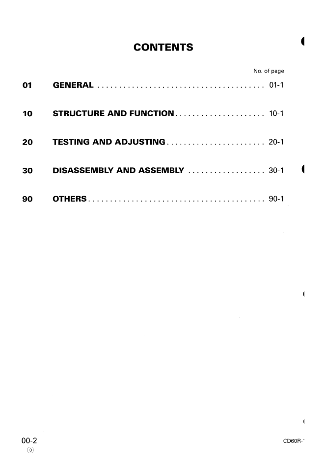 Komatsu CD60R-1 Engine Repair Manual SEBM019903_CD60R-1