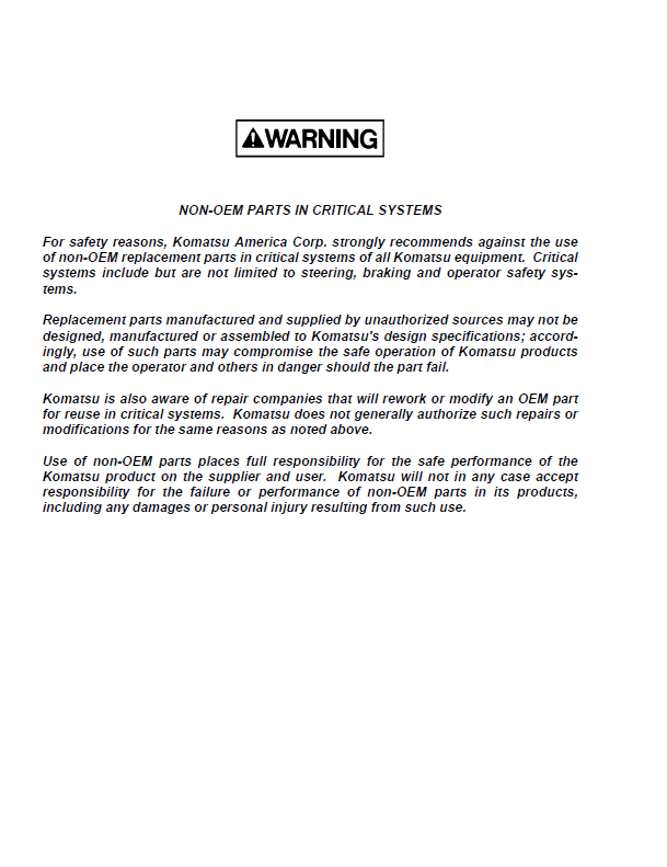 Komatsu CEBD013702 930E-3SE Dump Truck Service Manual