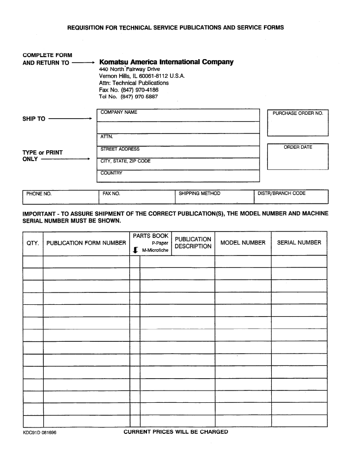 Komatsu CEBDW19020 WA320-1LC Service and Repair Manual