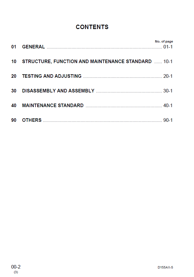 Komatsu D155AX-5 Engine Service Manual SEBM034807 PDF
