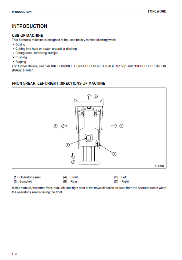 Komatsu D155AX-6 Bulldozer Maintenance & Repair Manual