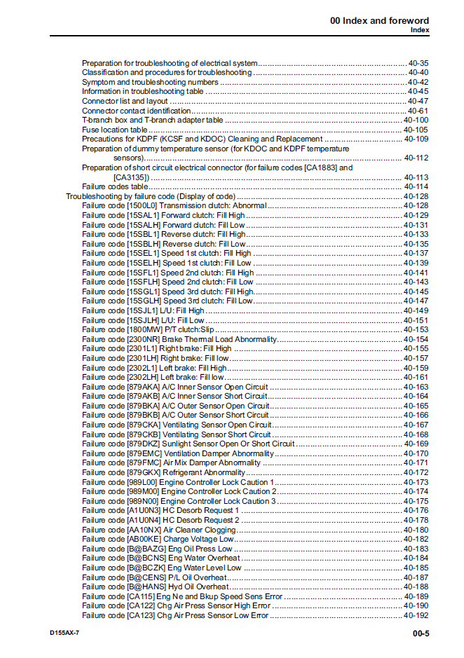 Komatsu D155AX-7 Technical Manual SEN05653-03 PDF