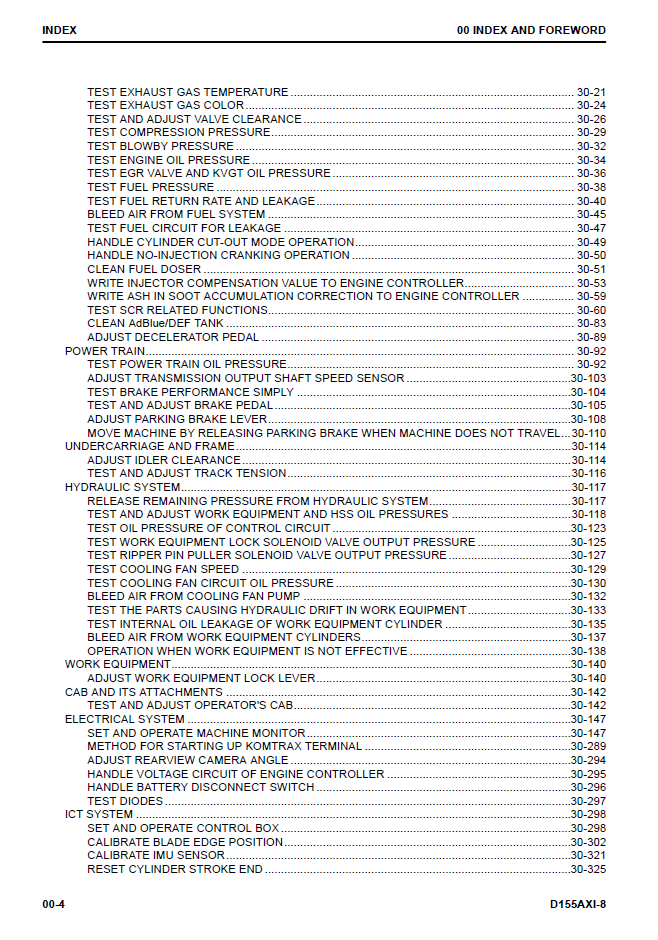 Komatsu D155AXi-8 Bulldozer Repair Manual SEN06521-02 PDF