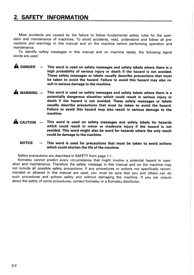 Komatsu D20P-7A / D21PG-7A Bulldozer Manual (SEAM000902 PDF Download)