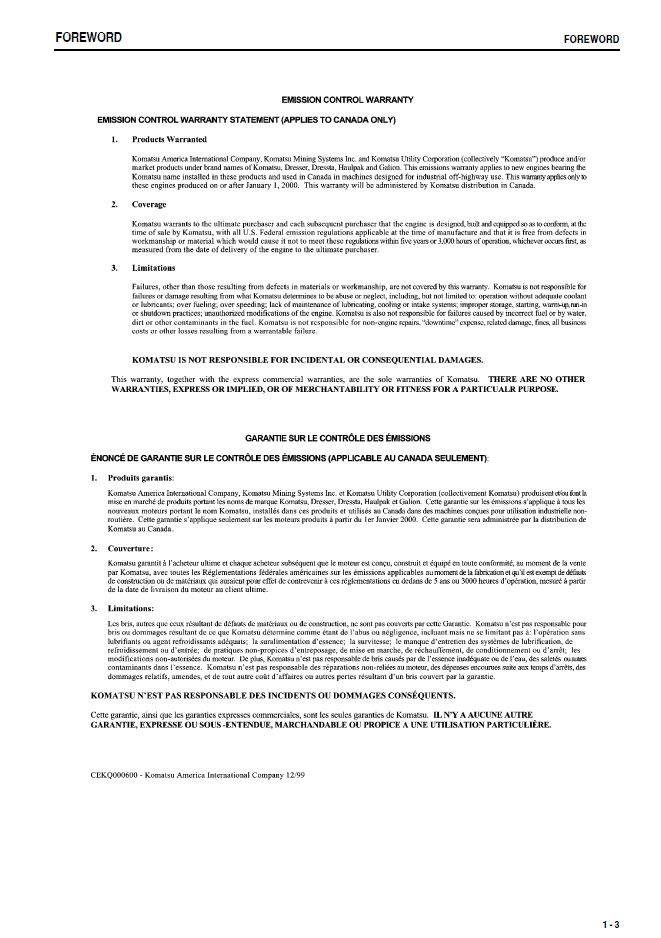 Komatsu D21A-8 D21P-8 Operation Manual TEN00016-01 PDF