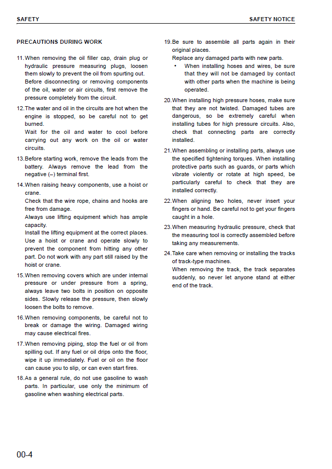 Komatsu D275AX-5 Landfill Specification Manual PDF