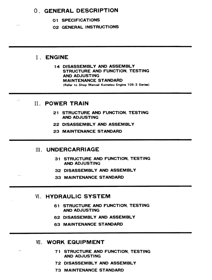 Komatsu D31A-16 D31P-16 Workshop Manual SEBM0114B01