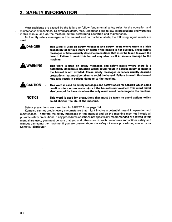 Komatsu D375A-3 Dozer Operation & Maintenance Guide (SEAD010801)