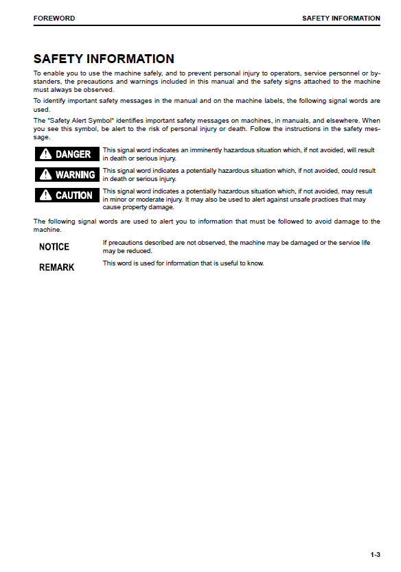Komatsu D375A-8 Operation & Maintenance Manual (TEN00764-02) - PDF Download