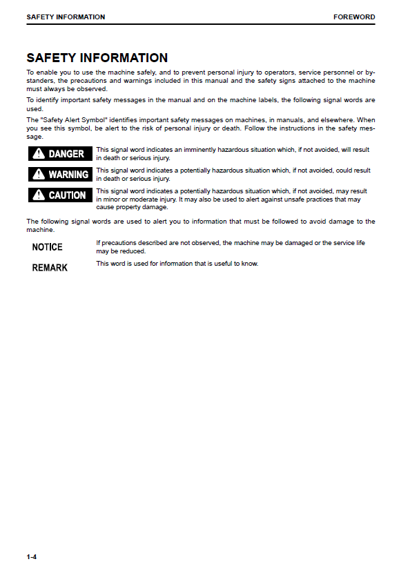 Komatsu D37EX/PX-24 & D39EX/PX-24 Crawler Dozer Operator & Service Manual
