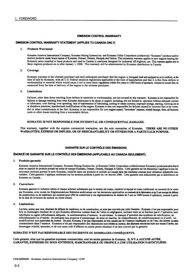 Komatsu D475A-2 Bulldozer Service & Maintenance Guide | SEAM007603T PDF