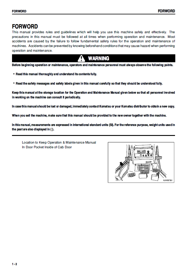 Komatsu D475A-3 Bulldozer Service & Maintenance Guide | SEAM022005T PDF