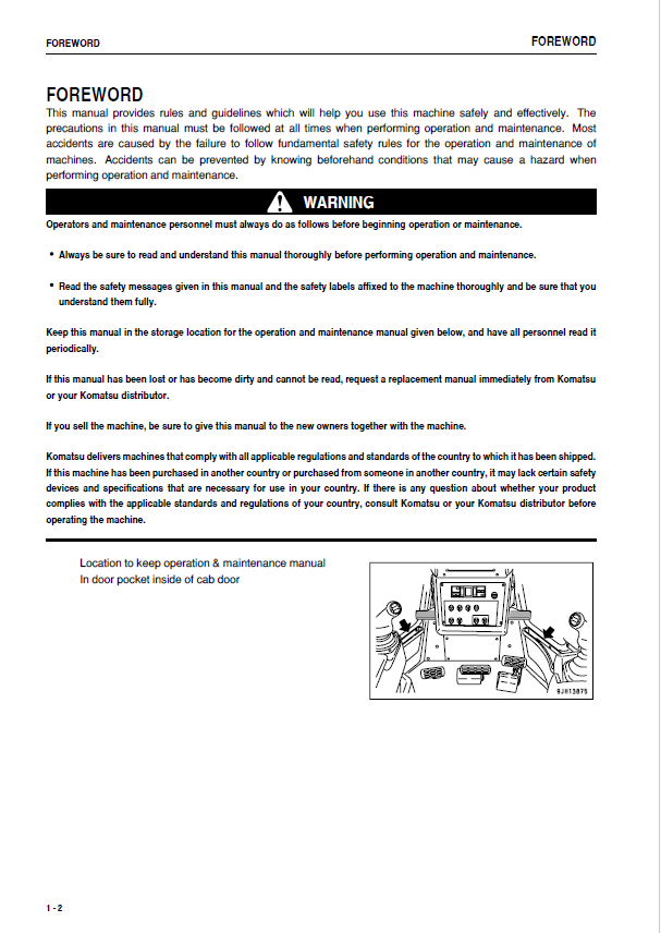 Komatsu D475A Operation and Maintenance Manual Download