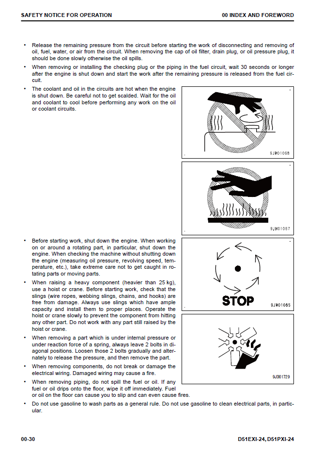 Komatsu D51EXi-24 D51PXi-24 Dozer Repair Manual SEN06621-02