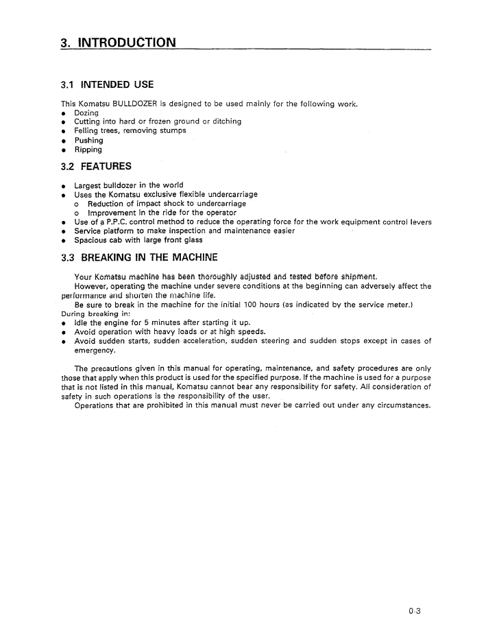 Komatsu D575-2 Dozer Field Operation & Maintenance Guide SEAD021800 PDF