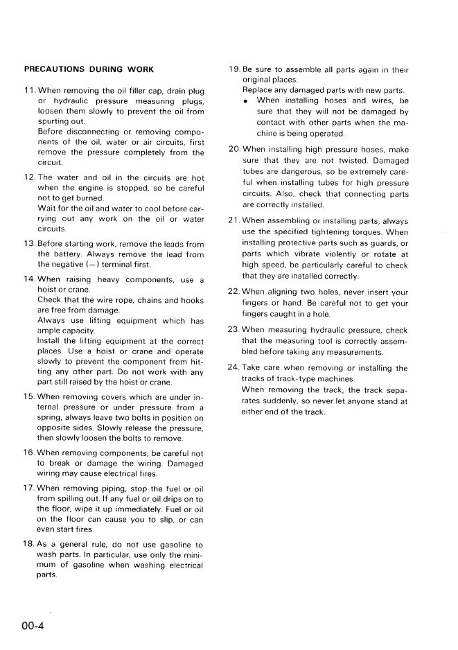 Komatsu D57S-1 Service and Workshop Manual SEBM0135A05